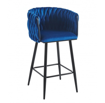 H7-FX bárszék, kék / fekete