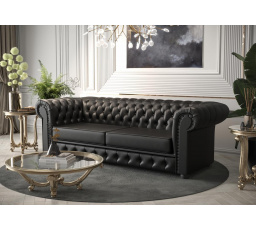 SOFA MANCHESTER II 188 CM SKÓRA NATURALNA - Sofa z funkcją spania , Skóra F-70