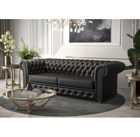 SOFA MANCHESTER II 188 CM SKÓRA NATURALNA - Sofa z funkcją spania , Skóra F-70