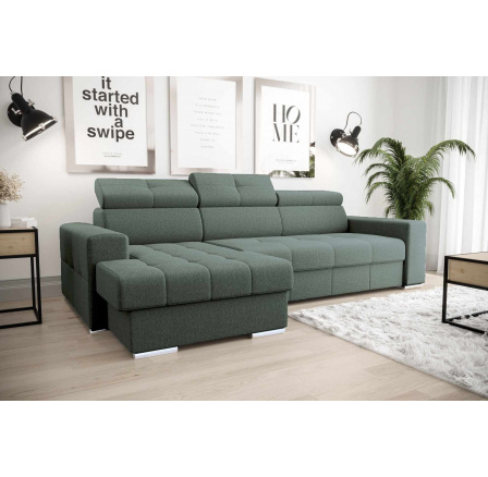 NAROŻNIK Z FUNKCJĄ SPANIA MARGO 160x250 (ODCIENIE ZIELENI)MY 37- SZYBKA WYSYŁKA