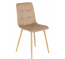 Krzesło FREDY Beżowe Welurowe