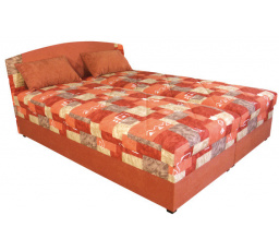 Postel Betty 180x200 oranžová/vzor