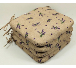 Sedák 40x40 cm látka levandule - set 4 kusy