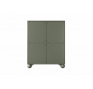 Kredens dwudrzwiowy z dwoma ukrytymi szufladami Sonatia II 120 cm - oliwka