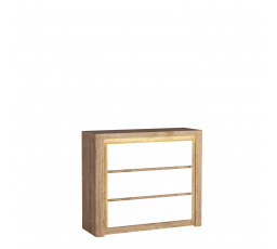 LIVINIO L6 komód Ribbeck / Fehér fényes