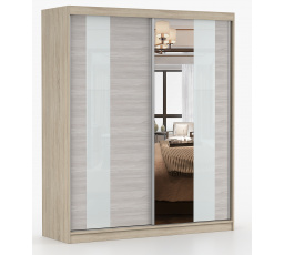 MULTI 32 gardróbszekrény - 183 cm, Sonoma Tölgy/Kathult