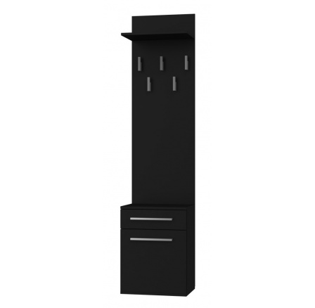 Věšák Topaz, černý mat