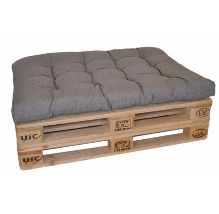 Sedák na paletu 120x80 šedý melír