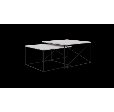 Licco 2 az 1-ben dohányzóasztal Fekete+Beton