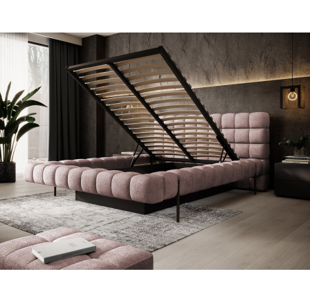 Bed Magentta + metal frame/ gas lift / bedding box 160x200 Touch 24 1