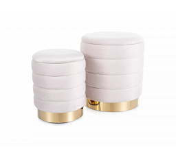 BRITTA puff, Világos bézs bársony