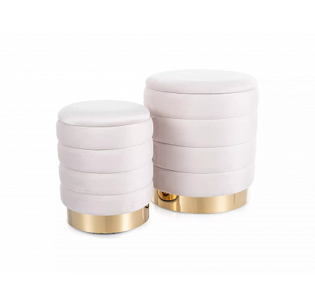 BRITTA puff, Világos bézs bársony