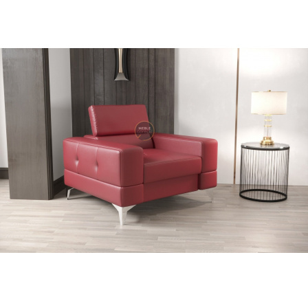 FOTEL TOSCANIA SKÓRA NATURALNA - Wybierz własny kolor - Zapisz swój wybór - Galeria tkanin poniżej