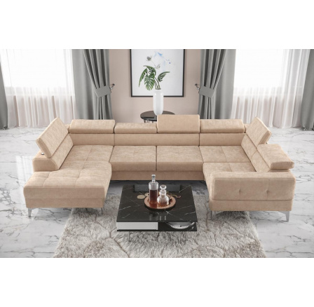 NAROŻNIK ROZKŁADANY TOSCANIA MAX I 170x350x185 CM - prawa , Wybierz własny kolor - Zapisz swój wybór - Galeria tkanin poniżej