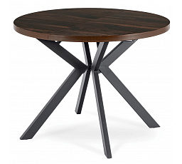 Stół LUKAS Rozkładany 100-250 cm Orzech/Czarny