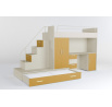 Vyvýšená postel PARADISE 5, Kašmír Žlutá mat