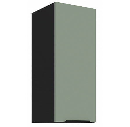 Horní skříňka ARIA - 30 G-72 1F, Černá/Aquamarine