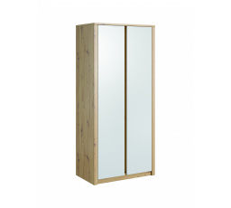 MALTA S2D szekrény, Artisan Tölgy + Fehér