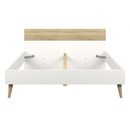 Postel Retro 378 bílá/dub