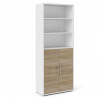 Regál OFFICE 80400/122, Dub sonoma/Bílá