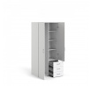 Šatní skříň SID 2d3s 175, Bílá