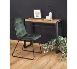 BOLIVAR KN1 íróasztal, arany tölgy/fekete