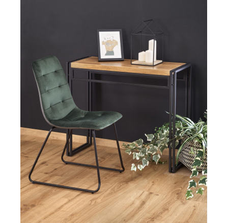 BOLIVAR KN1 íróasztal, arany tölgy/fekete