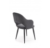Étkezőszék K364, szürke bársony
