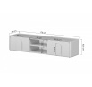 AMILIO RTV 170 1K1SZ - cashmere / dąb olejowany / uchwyty dąb jasny