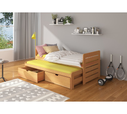 Kétszemélyes ágy matracokkal TOMI 180x80 Bükk