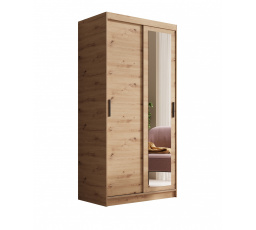 Tolóajtós és tükörrel ellátott Hailey 100 Artisan+Artisan ruhásszekrény