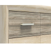 CASTEL 08 sonoma jasna/MDF sonoma trufel - komoda