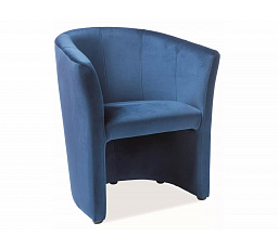 TM-1 VELVET fotel, Kék Bluvel 86/Wenge