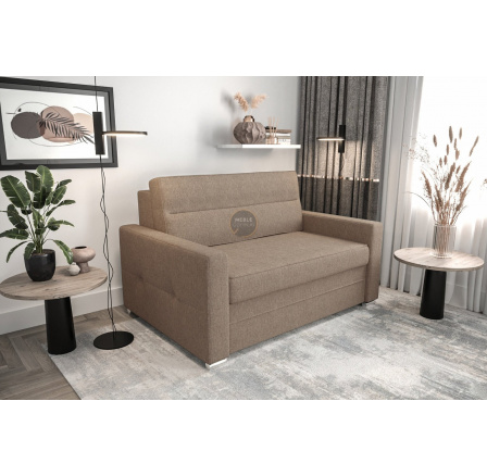 SOFA ARTE I 140 CM - Czarna eko skóra