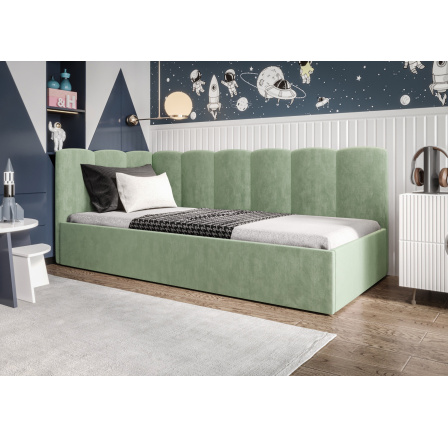 ŁÓŻKO SIMBA - Odcienie zieleni- T33 , Strona lewa