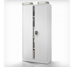 Irodai fém iratszekrény szürke: JAN H, 900 x 1950 x 400 mm