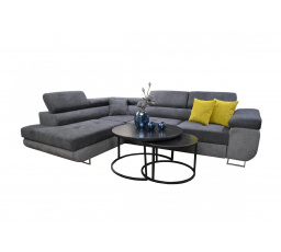 Sedací souprava Tony L černošedá