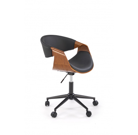 BILBO irodai szék, fekete / dió