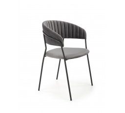 Étkezőszék K426, szürke bársony