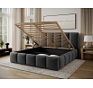 Bed Edvige+ wooden frame/ gas lift / bedding box 160x200 Monolith 97 Not applicable 1