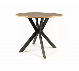 TALIA II étkezőasztal, Tölgy/Fekete matt