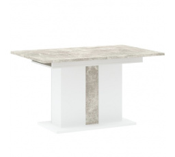 GREYS étkezőasztal, Fehér/Beton