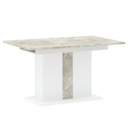 GREYS étkezőasztal, Fehér/Beton