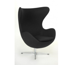 Fekete kasmír Tojásfotel 1 Prémium