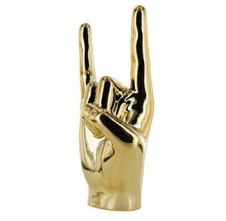 Dekoráció, Rock and Roll kéz szobor arany