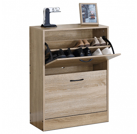 Botník, mdf, hnědá, ABO-G1014 OAK