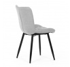 Jídelní židle, šedá, látka, HC-462 SIL2