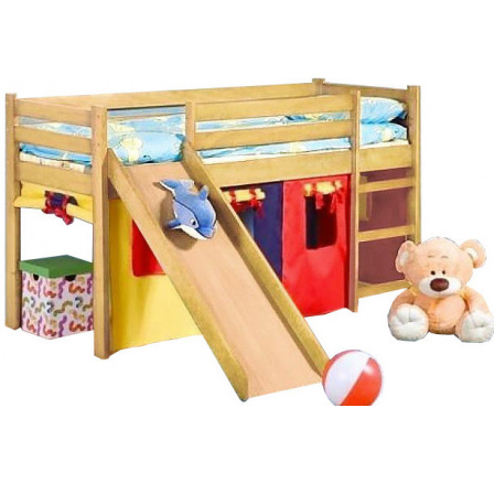 Postel NELA/NEO PLUS se skluzavkou 190 x 80 přírodní Postel NELA/NEO PLUS se skluzavkou 190 x 80 přírodní