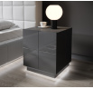 Éjjeliszekrény REJA, grafit fényes
