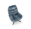 DARIO fotel lábtartóval, kék
